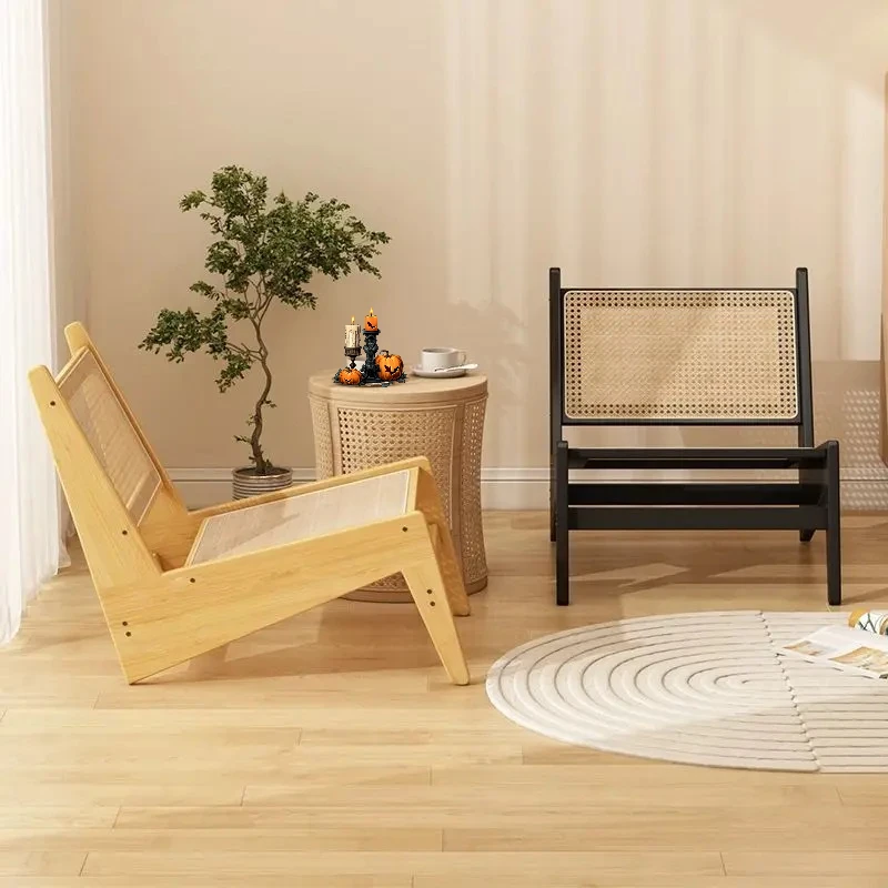 Nordic, Lazy Chair, Kangaroo, Medieval Style, Recliner, Sofa, Japanese Style, Living Room, Solid Wood, Homestay, Rattan, Chair