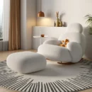 Sofa Wooden Living Room Chairs Pedicure Comfortable Replica Living Room Chairs Salon Rocking Fauteuil Salon Balcony Furniture