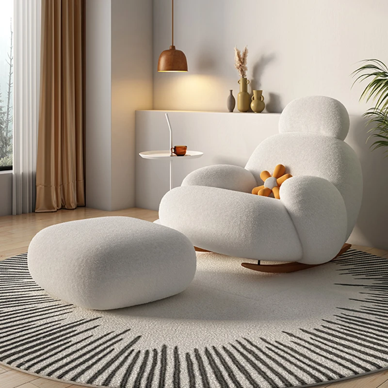 Sofa Wooden Living Room Chairs Pedicure Comfortable Replica Living Room Chairs Salon Rocking Fauteuil Salon Balcony Furniture